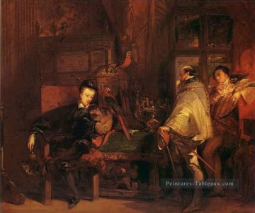 Henri III et l’ambassadeur anglais romantique Richard Parkes Bonington Peinture à l'huile